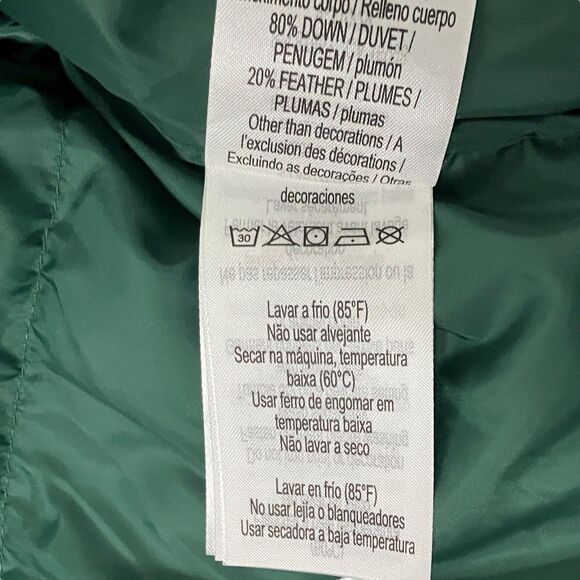 Lacoste Puffer Jacket Mens S Green Quilted Water Repellent *NEEDS REPAIR* BH3522 - Picture 16 of 16